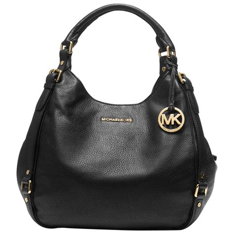 bag michael kors black|black genuine leather shoulder bag.